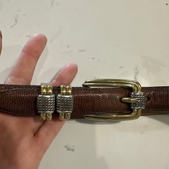 Vintage Brighton Classics Brown Scally Leather 2-Toned buckle, Size XL 36, EUC - Picture 4 of 4